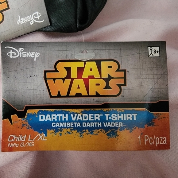 NWT Disney Star Wars Darth Vader T-Shirt Costume Boys L/XL Halloween Cosplay New - Picture 6 of 7